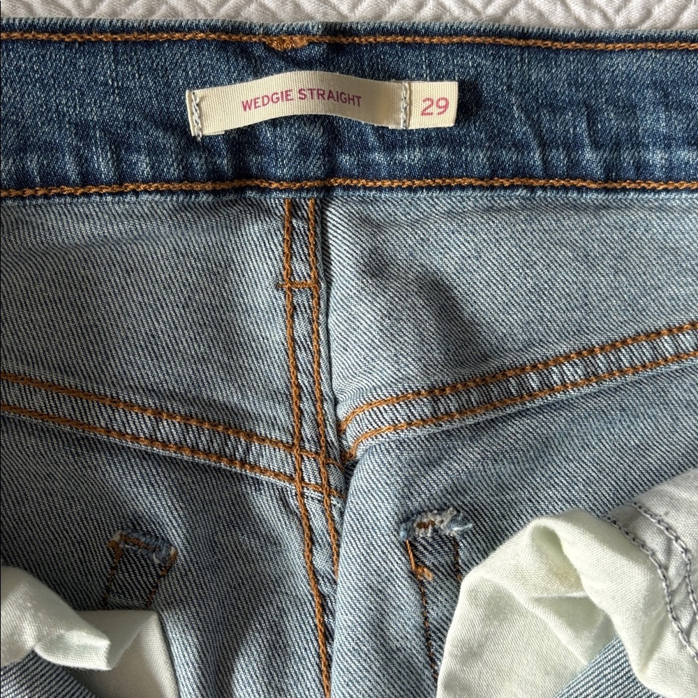 High Rise Blue Jeans - Picture 3 of 5